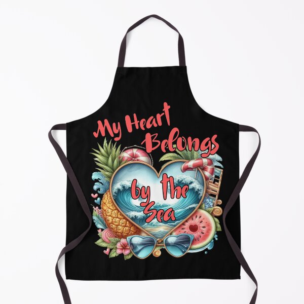 Item preview, My Heart Belongs by the Sea – Romantic Coastal Heart designed and sold by Ela-graphicwiz.