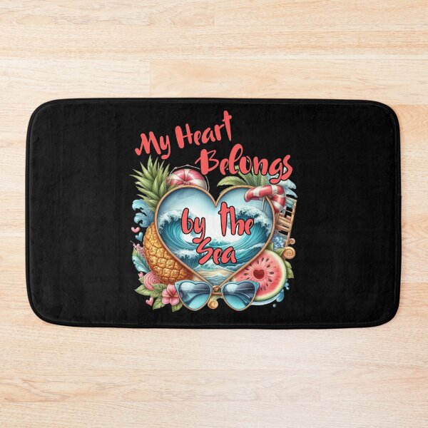 Item preview, My Heart Belongs by the Sea – Romantic Coastal Heart designed and sold by Ela-graphicwiz.