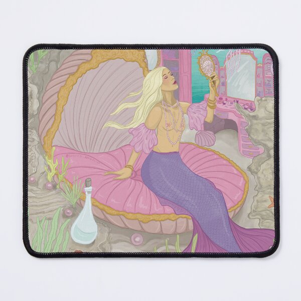 Item preview, Pastel pink underwater fantasy mermaid in clamshell - Mermay 2025 designed and sold by SorceressApprentice.