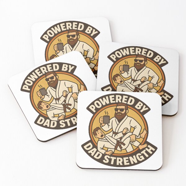 Item preview, Powered by Dad Strength – Funny BJJ Martial Arts Gift designed and sold by Mat and Ink.