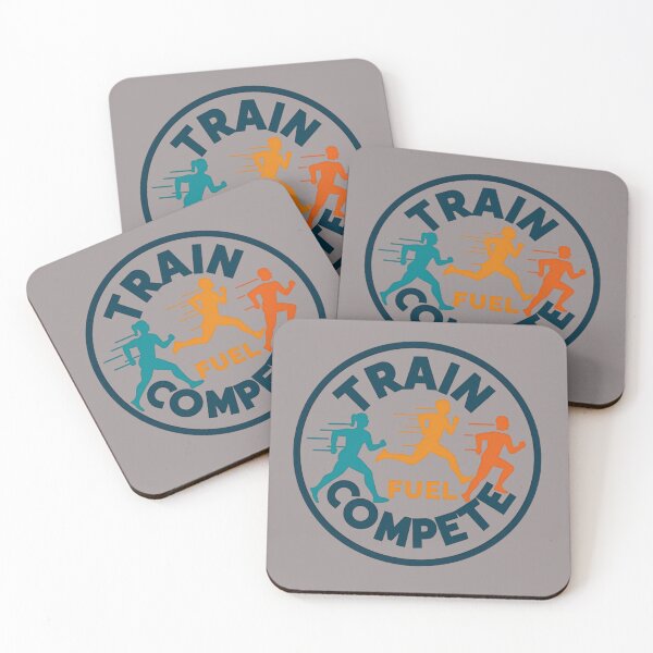Item preview, "Train. Fuel. Compete. | Triathlon Sticker for Dedicated Athletes" designed and sold by Triathlongram.