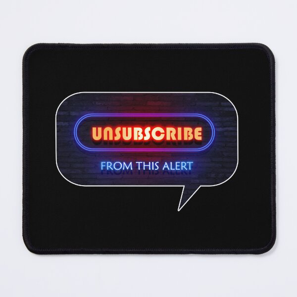Item preview, UNSUBSCRIBE FROM THIS ALERT – Neon Typography on Dark Brick by heidiannemorris ©️ designed and sold by FOLK ART FUSION.