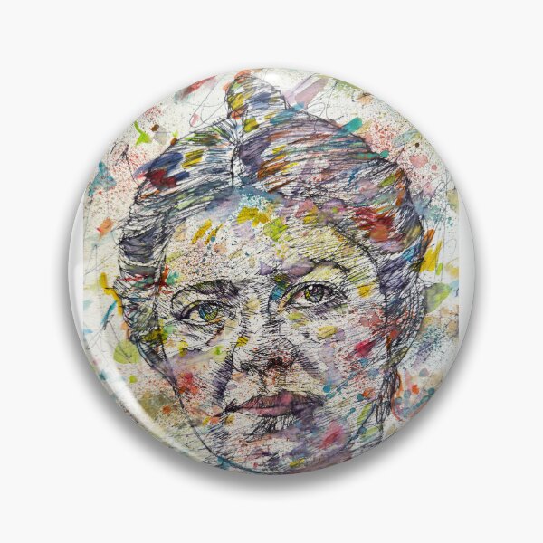 Item preview, AMY BEACH watercolor and ink portrait designed and sold by lautir.