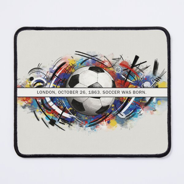 Item preview, Dynamic "Soccer Was Born" Design designed and sold by KiwiRider.