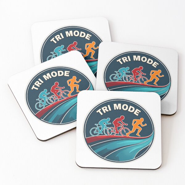 Item preview, TRI MODE | Minimalist Triathlon Sticker for Athletes in Beast Mode designed and sold by Triathlongram.
