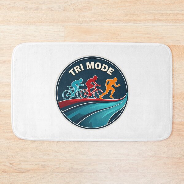 Item preview, TRI MODE | Minimalist Triathlon Sticker for Athletes in Beast Mode designed and sold by Triathlongram.