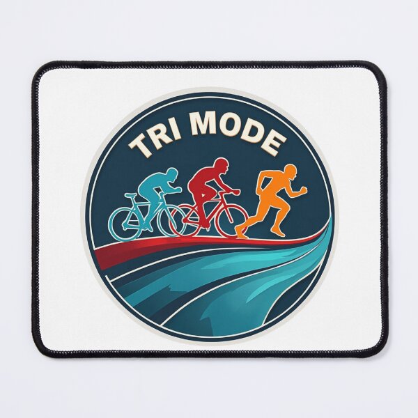 Item preview, TRI MODE | Minimalist Triathlon Sticker for Athletes in Beast Mode designed and sold by Triathlongram.