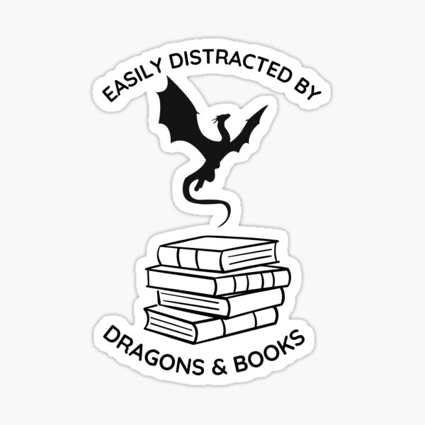 Item preview, Dragon & Books designed and sold by Briminear.