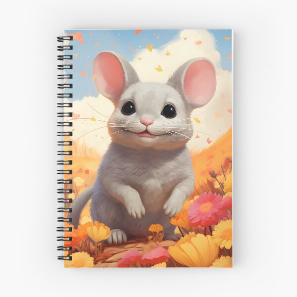 Item preview, Chinchilla Dreams: Innocence in a Floral Fantasy designed and sold by DrawnThreads.
