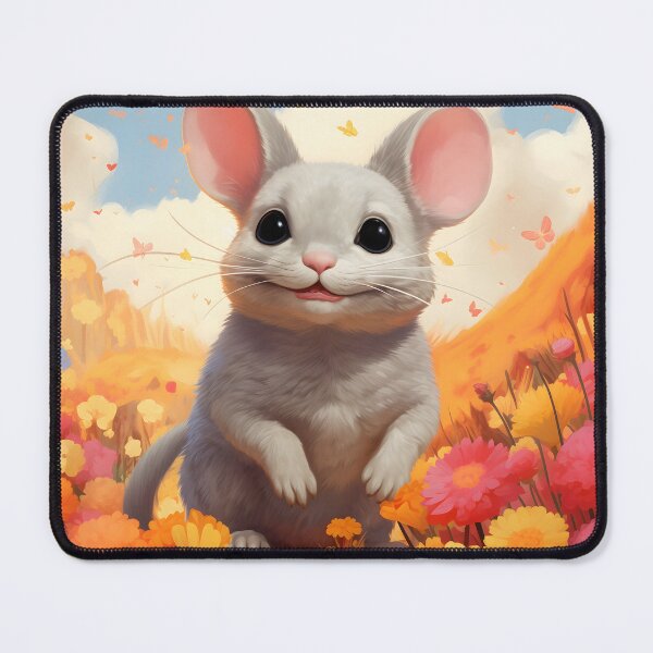 Item preview, Chinchilla Dreams: Innocence in a Floral Fantasy designed and sold by DrawnThreads.