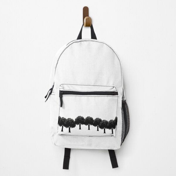Item preview, Monochrome Forest Border – Minimalist Tree Silhouette Design designed and sold by monjamm.