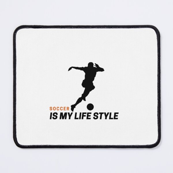 Item preview, Soccer Is My Lifestyle | Dribbling Player Silhouette designed and sold by C-Collectible.