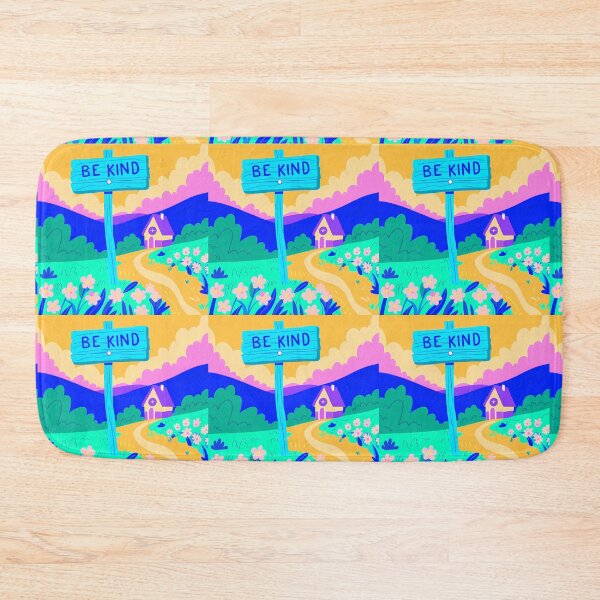 Item preview, "Be Kind" Sign in Whimsical Landscape designed and sold by ART ATTACK ZONE.