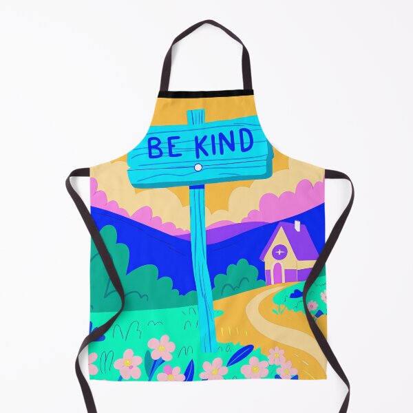 Item preview, "Be Kind" Sign in Whimsical Landscape designed and sold by ART ATTACK ZONE.