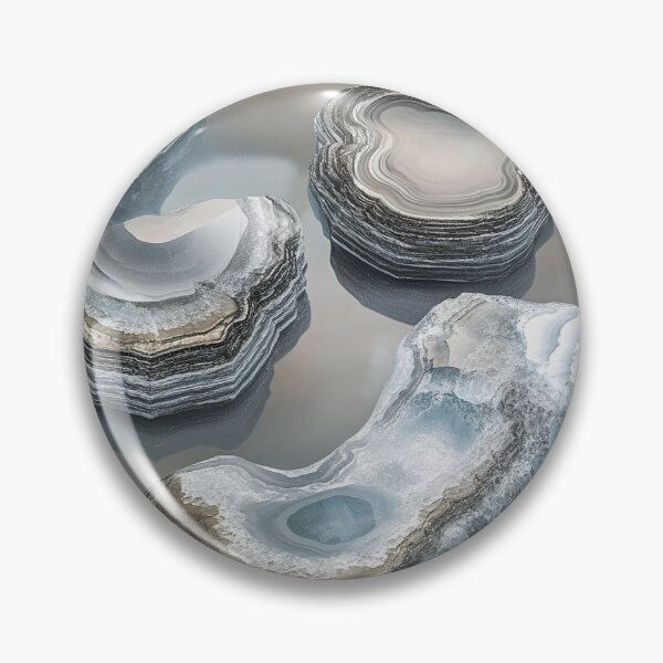 Item preview, Frosted Geode Crystals Icy Tones designed and sold by MidArtForge.