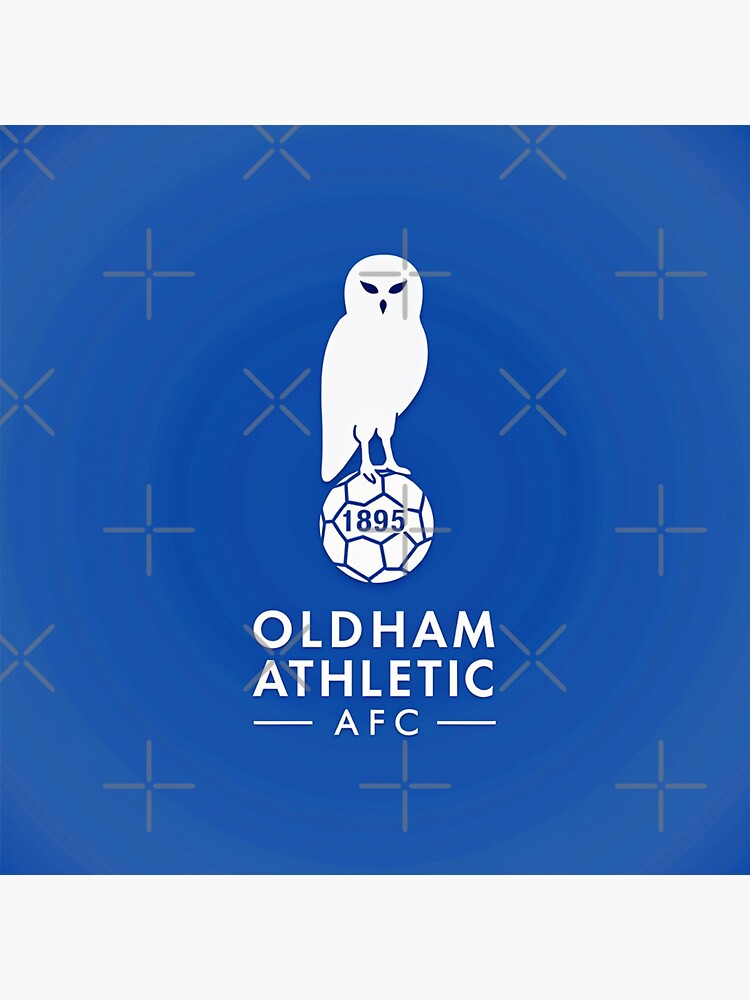 Superbe Insigne Broche émaillé Vintage – Oldham Athletic – Style Bouclier (fabriqué UK)