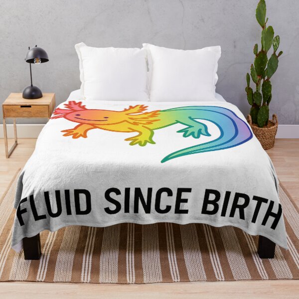 Item preview, Gender Fluid Since Birth Rainbow Axolotl designed and sold by Owcomm.