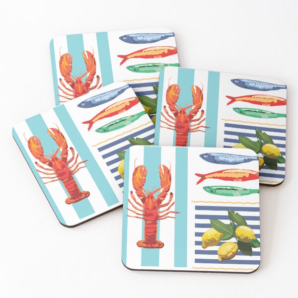 Item preview, Lobster, sardines and Amalfi lemons designed and sold by Sarah Marsh.