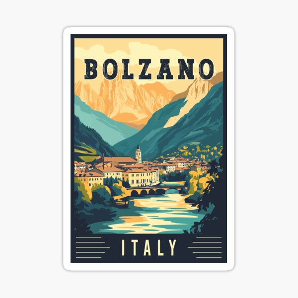 Item preview, Explore Northern Italy Alpine Town of Bolzano in Italy - Travel Art designed and sold by turtlestart.