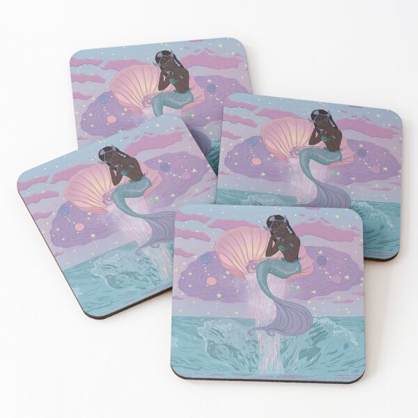 Item preview, Cosmic mermaid - galaxy fantasy Mermay 2025 art designed and sold by SorceressApprentice.