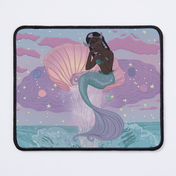 Item preview, Cosmic mermaid - galaxy fantasy Mermay 2025 art designed and sold by SorceressApprentice.