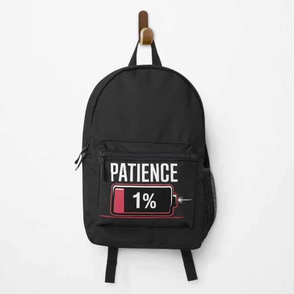 Item preview, Patience 1% – Low Battery Mood Funny designed and sold by Moad Fahim.