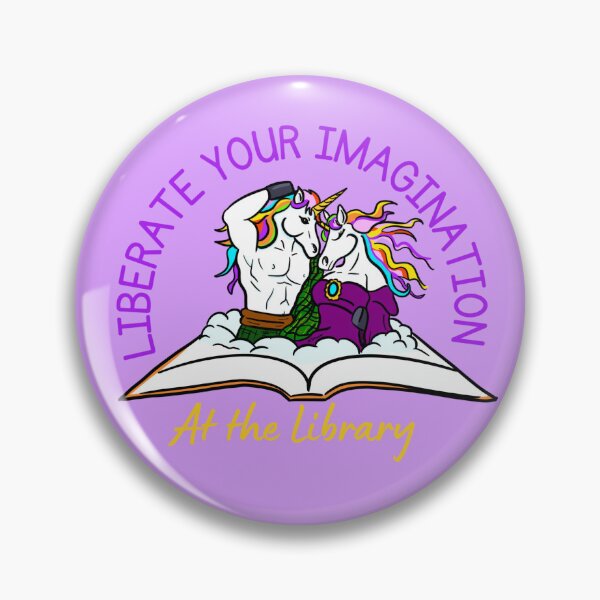 Item preview, Liberate your imagination at the library designed and sold by Kate Miller Illustrator.