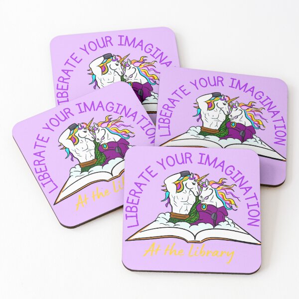 Item preview, Liberate your imagination at the library designed and sold by Kate Miller Illustrator.