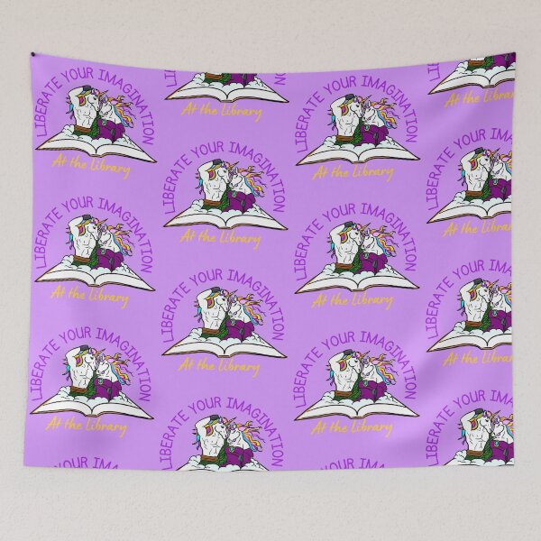 Item preview, Liberate your imagination at the library designed and sold by Kate Miller Illustrator.