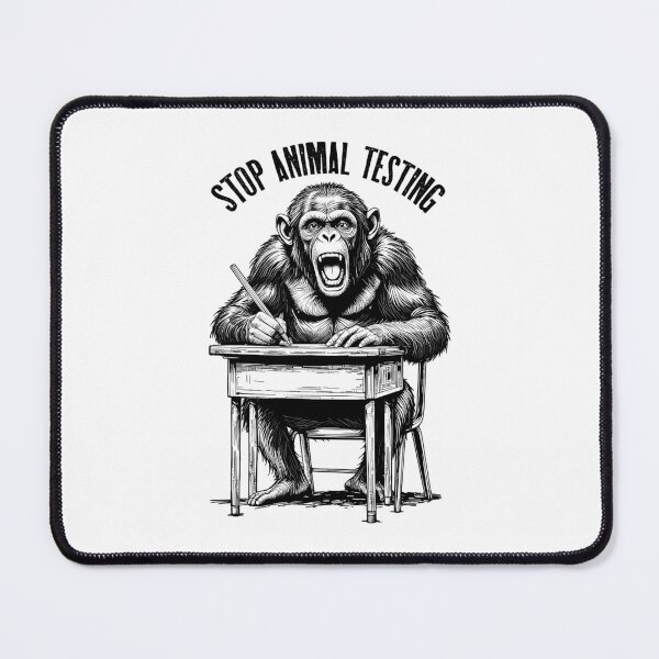 Item preview, Stop Animal Testing Funny Monkey Chimp School Test Taker designed and sold by GrandeDuc.
