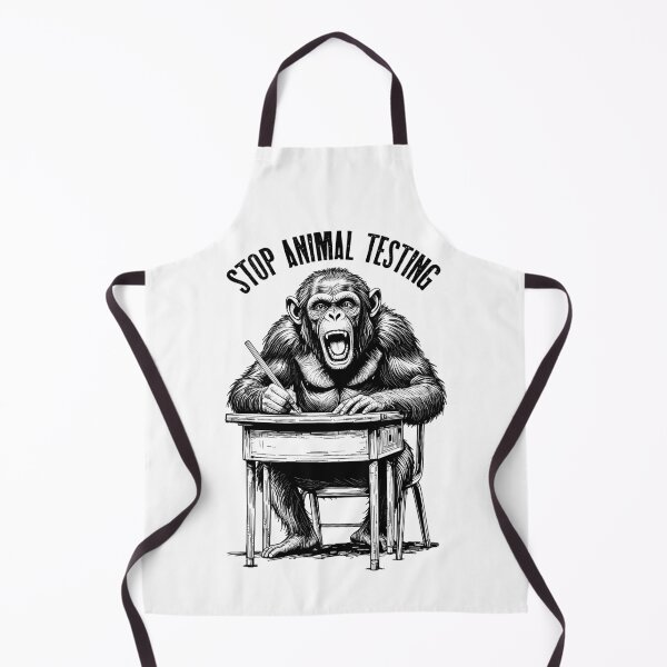 Item preview, Stop Animal Testing Funny Monkey Chimp School Test Taker designed and sold by GrandeDuc.