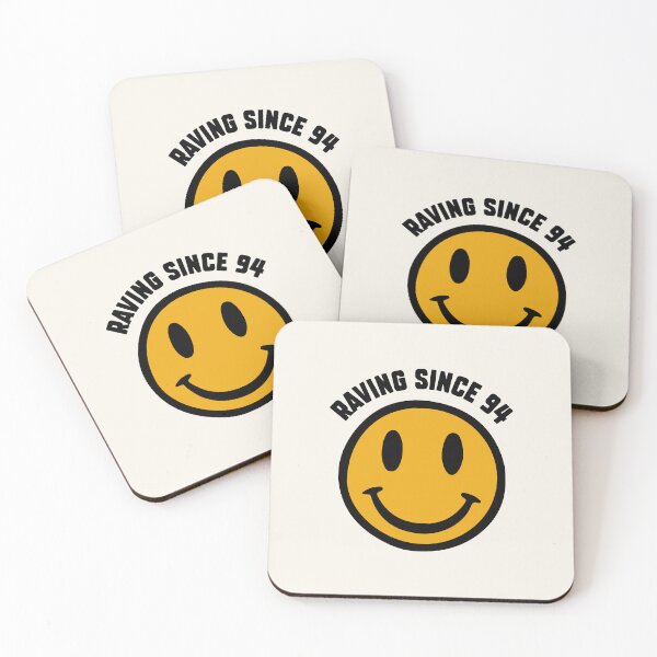 Item preview, Raving Since 94  | Vintage Acid House Smiley Face Design for Electronic Music and Techno Fans designed and sold by paulo silveira.