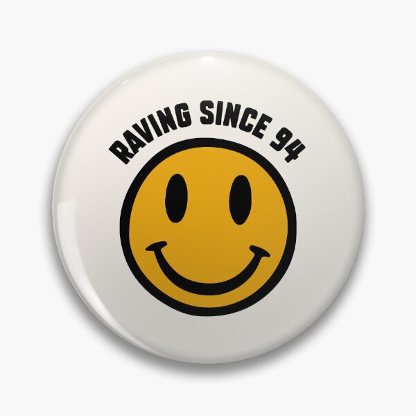Item preview, Raving Since 94  | Vintage Acid House Smiley Face Design for Electronic Music and Techno Fans designed and sold by paulo silveira.