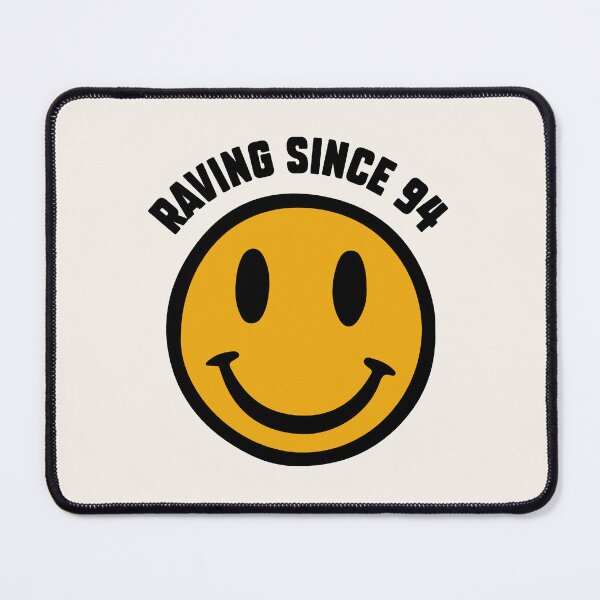 Item preview, Raving Since 94  | Vintage Acid House Smiley Face Design for Electronic Music and Techno Fans designed and sold by paulo silveira.