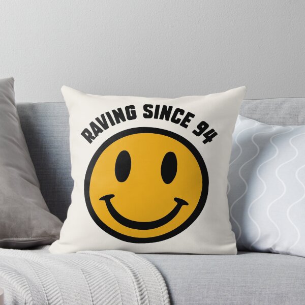 Item preview, Raving Since 94  | Vintage Acid House Smiley Face Design for Electronic Music and Techno Fans designed and sold by paulo silveira.