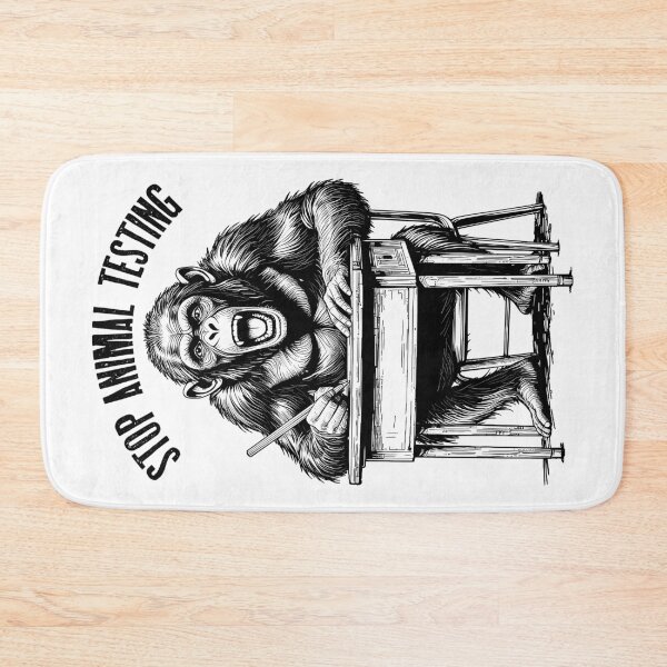 Item preview, Stop Animal Testing Funny Monkey Chimp School Test Taker designed and sold by GrandeDuc.
