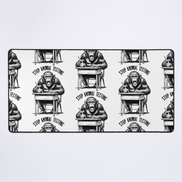 Item preview, Stop Animal Testing Funny Monkey Chimp School Test Taker designed and sold by GrandeDuc.