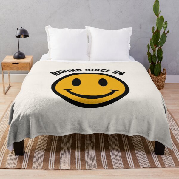 Item preview, Raving Since 94  | Vintage Acid House Smiley Face Design for Electronic Music and Techno Fans designed and sold by paulo silveira.