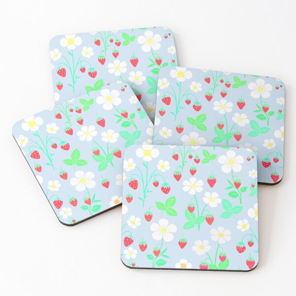 Item preview, Wild Strawberries Light Blue designed and sold by SilverPegasus.