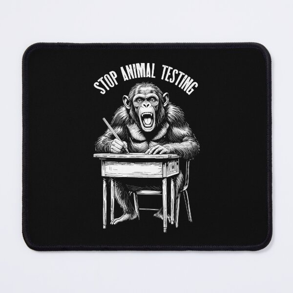 Item preview, Stop Animal Testing Funny Monkey Chimp School Test Taker designed and sold by GrandeDuc.