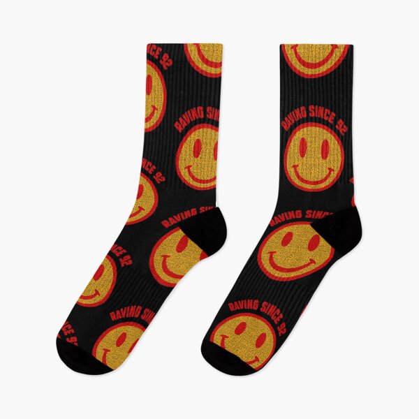 Item preview, Raving Since 92  | Vintage Acid House Smiley Face Design for Electronic Music and Techno Fans designed and sold by paulo silveira.