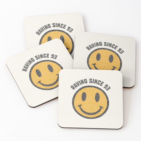 Item preview, Raving Since 93  | Vintage Acid House Smiley Face Design for Electronic Music and Techno Fans designed and sold by paulo silveira.