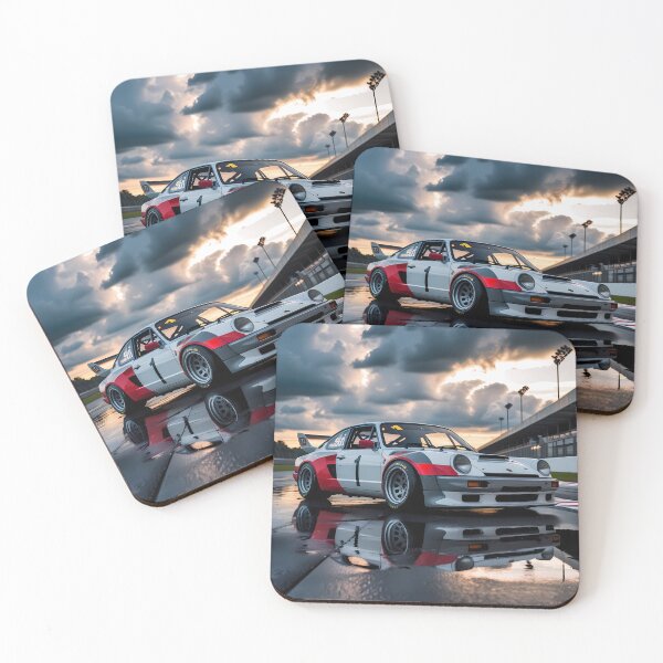 Item preview, Vintage Racing Car on Wet Pit Lane designed and sold by TomxDesign.