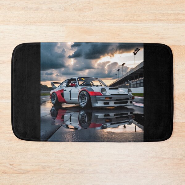 Item preview, Vintage Racing Car on Wet Pit Lane designed and sold by TomxDesign.