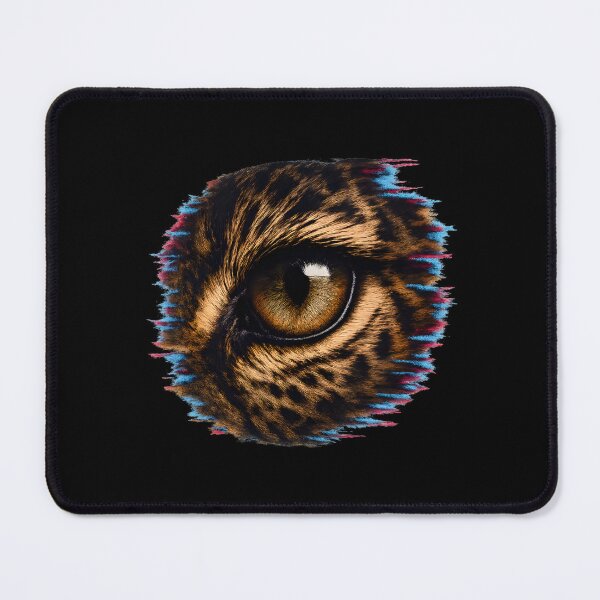 Item preview, Glitched Leopard Eye Close-Up designed and sold by MysticArtisan.