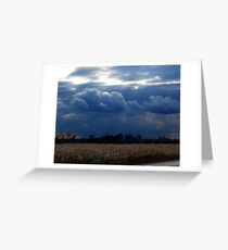 Corn Fields and Storms Greeting Card