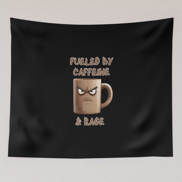 Item preview, Fueled by caffeine rage designed and sold by EnchantedOwl.