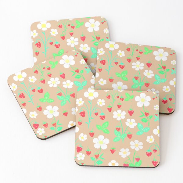 Item preview, Wild Strawberries Beige designed and sold by SilverPegasus.