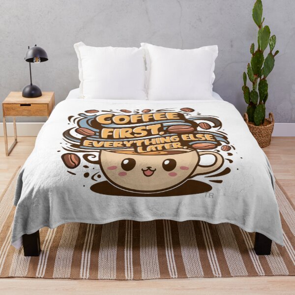 Item preview, Coffee First: Unique & Cozy Coffee Lover Designs - T-Shirts, Mugs & Gifts designed and sold by Moad Fahim.