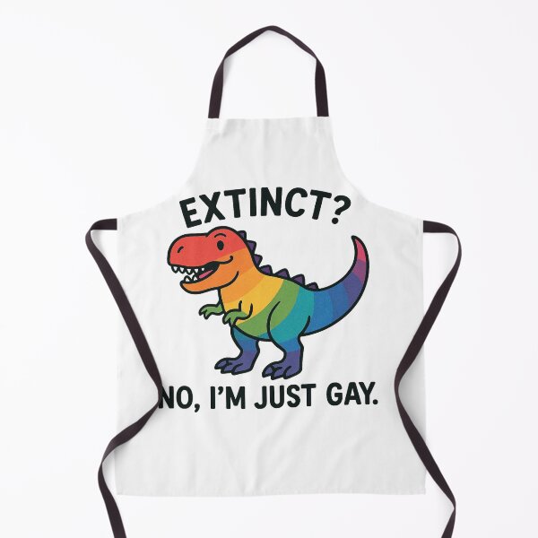 Item preview, Extinct? No, I'm Just Gay Rainbow Dinosaur designed and sold by Owcomm.